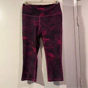 DSG Burgundy and Magenta Athletic Leggings